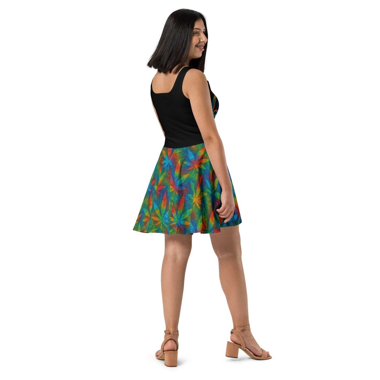 Queen Tie-Dye Skater Dress