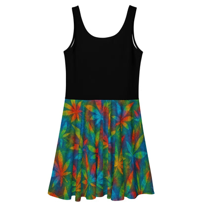 Queen Tie-Dye Skater Dress