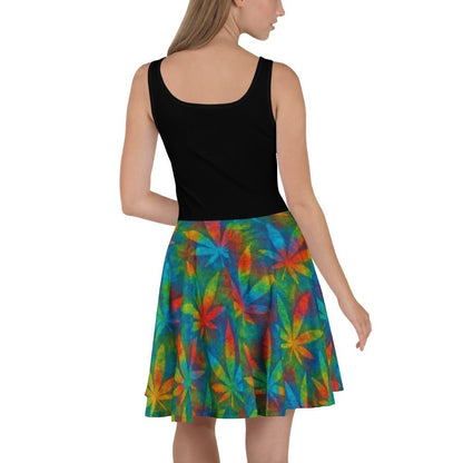 Queen Tie-Dye Skater Dress