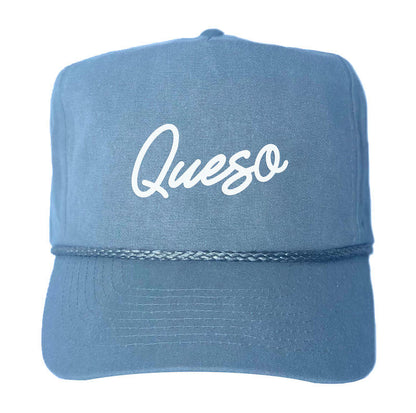 Queso Cursive Canvas Trucker