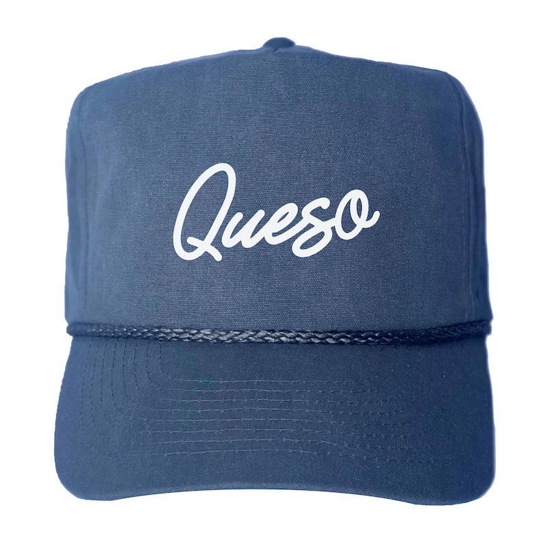 Queso Cursive Canvas Trucker