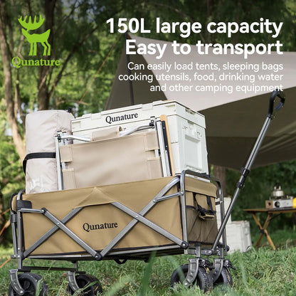 330lbs Foldable Wagon with All-Terrain PVC Wheels