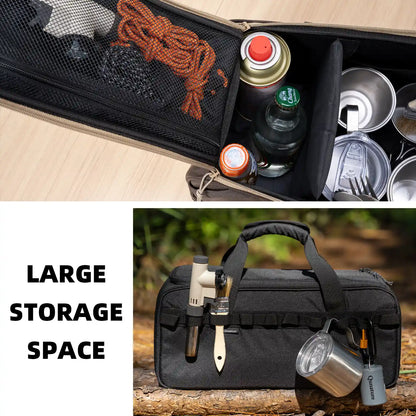 Multi-Compartment Camping Tableware Carry Bag