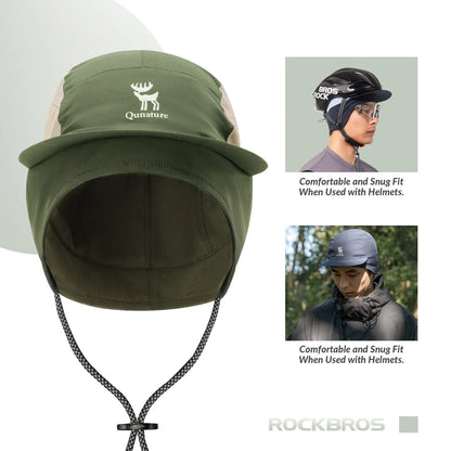 Fleece Baseball Cap with Ear Flaps – Winter Warm Hat for Windproof Running, Cycling & Hiking Cap