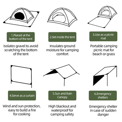 Lightweight Waterproof Picnic Blanket – Portable Foldable Mat for Camping & Beach Trips