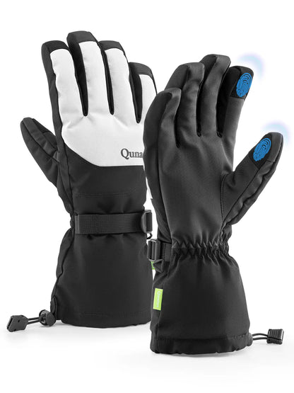 Outdoor Insulated Ski Gloves - Windproof Waterproof Touchscreen Compatible