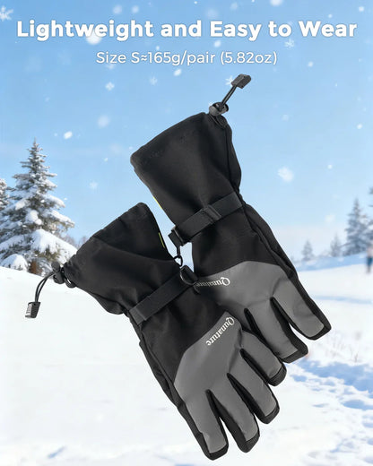 Outdoor Insulated Ski Gloves - Windproof Waterproof Touchscreen Compatible