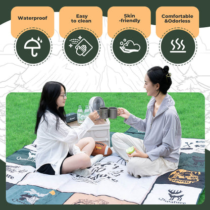 Qunature Picnic Blanket for 6-8 People