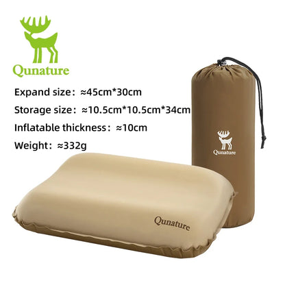 Self-Inflating Cheese Sponge Pillow with 3D High Elastic Support