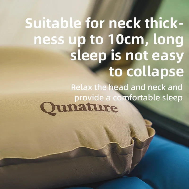 Self-Inflating Cheese Sponge Pillow with 3D High Elastic Support