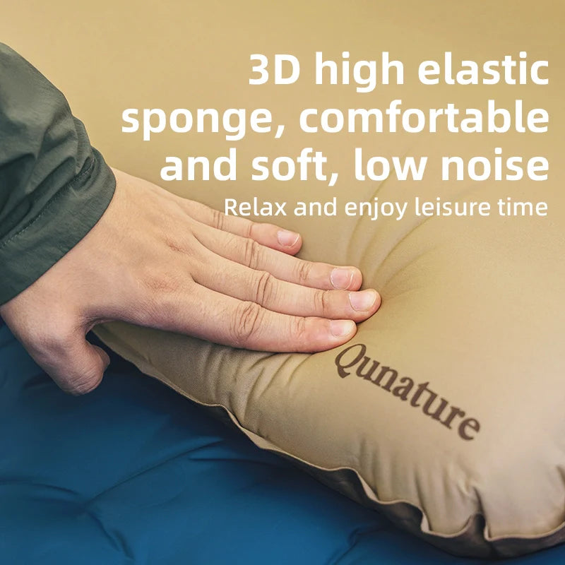Self-Inflating Cheese Sponge Pillow with 3D High Elastic Support