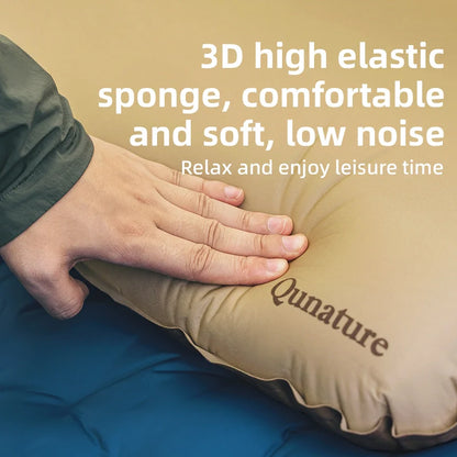 Self-Inflating Cheese Sponge Pillow with 3D High Elastic Support