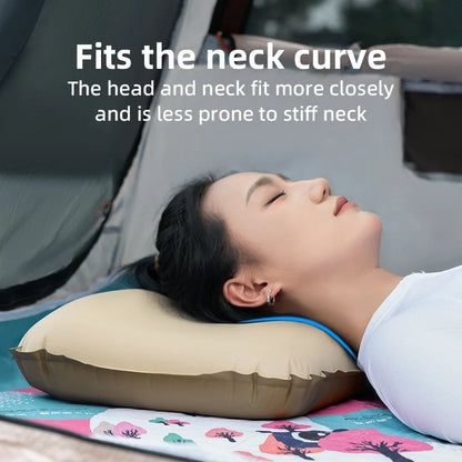 Self-Inflating Cheese Sponge Pillow with 3D High Elastic Support
