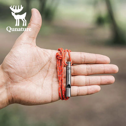 Titanium Survival Whistle 120dB Loud, Durable, Portable Outdoor Gear