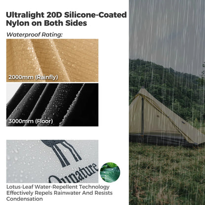 Ultralight Tent Rodless Rainproof Easy Setup for Outdoor Camping
