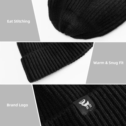 Warm Full-Ear Knitted Beanie