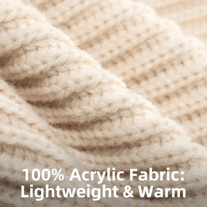 Warm Full-Ear Knitted Beanie