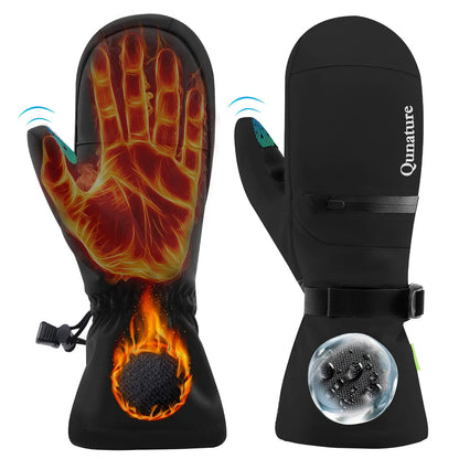 Windproof Waterproof Thermal Ski Gloves Double-Layer Insulation Touchscreen