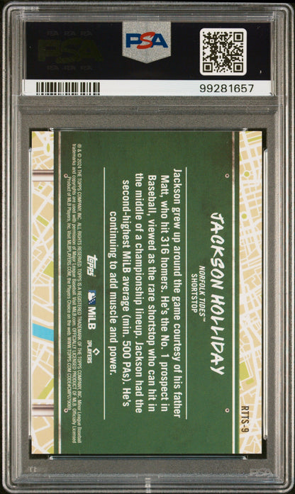 Graded 2024 Topps Pro Debut Jackson Holliday #RTTS9 Road to the Show Rookie RC Baseball Card PSA 10 Gem Mint