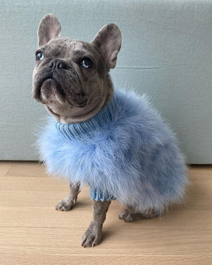 Haute Couture Feathered Luxury Pet Sweater