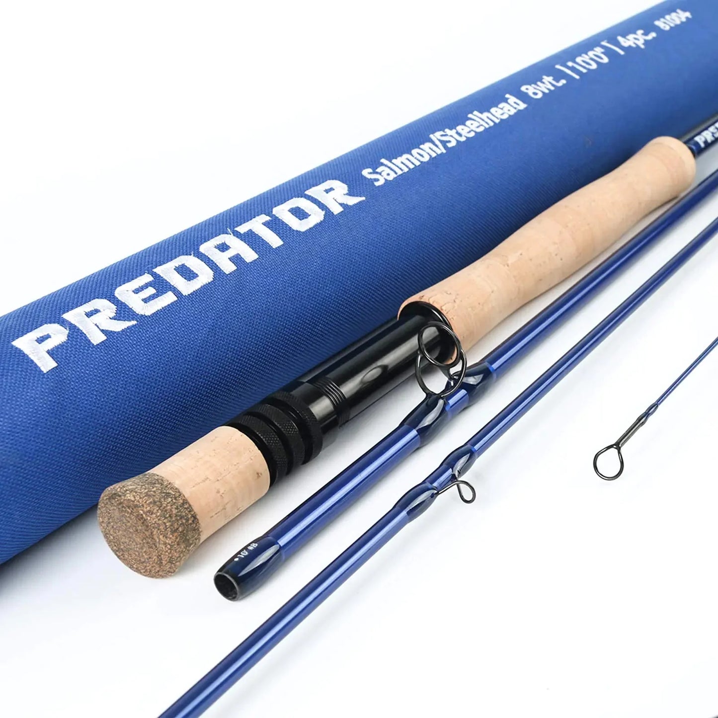 Maxcatch Predator Saltwater Fly Fishing Rod: 9ft 4-Piece 8/9/10/12 Weight (Predator Fly Rod 10 8wt 4 Pieces Salmon/Steelhead)