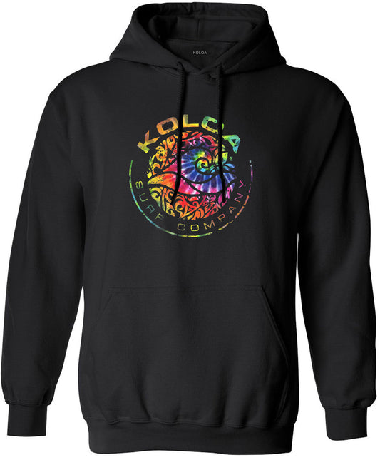 Koloa Rainbow Tie-dye Circle Wave Hoodie