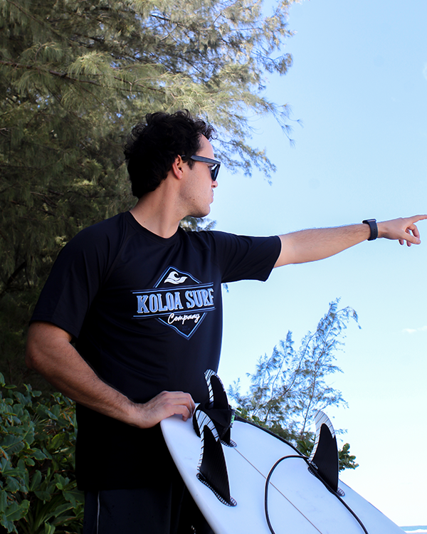 Koloa Tunnels Short Sleeve Men's Rash Guard