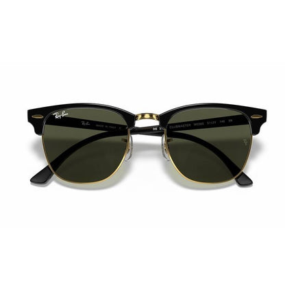 Ray-Ban Clubmaster Classic Black & Green Sunglasses 51mm