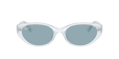 Ray-Ban 0RB4457D Blue Lens Square Men's Sunglasses 55mm