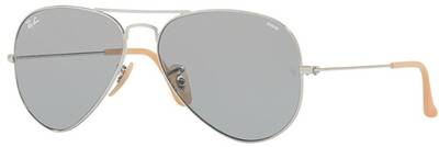Ray-Ban 3025 9065/15 Aviator Sunglasses with Evolve Blue Lenses