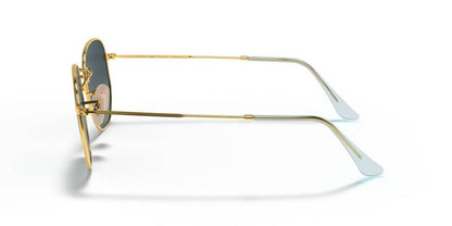 Ray-Ban 0RB3548N Hexagonal Blue Lens Metal Sunglasses 54mm