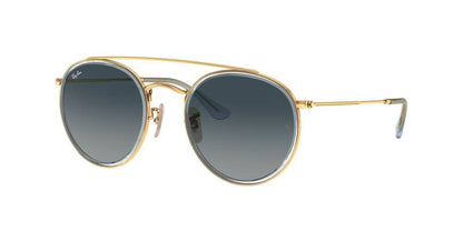 Ray-Ban 0RB3647N Round Double Bridge Sunglasses 51mm