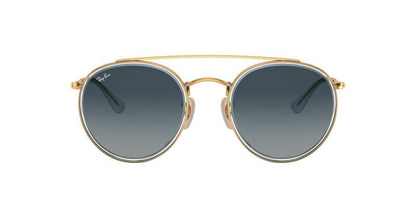 Ray-Ban 0RB3647N Round Double Bridge Sunglasses 51mm