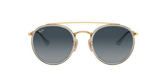 Ray-Ban 0RB3647N Round Double Bridge Sunglasses 51mm