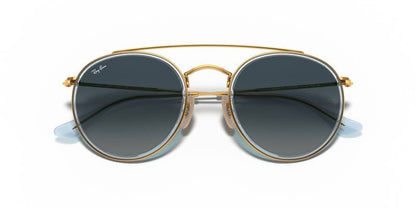 Ray-Ban 0RB3647N Round Double Bridge Sunglasses 51mm