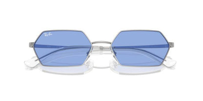 Ray-Ban 0RB3728 003/8055 Metal Frame Blue Lens Sunglasses 55mm