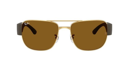 Ray-Ban 0RB3756 001/3359 Men's Metal Sunglasses with Brown Lenses