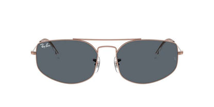 Ray-Ban 0RB3845 9035R560 Men's Metal Sunglasses Blue Lens 60mm