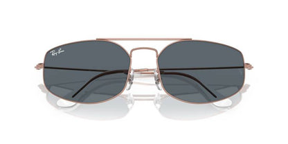 Ray-Ban 0RB3845 9035R560 Men's Metal Sunglasses Blue Lens 60mm