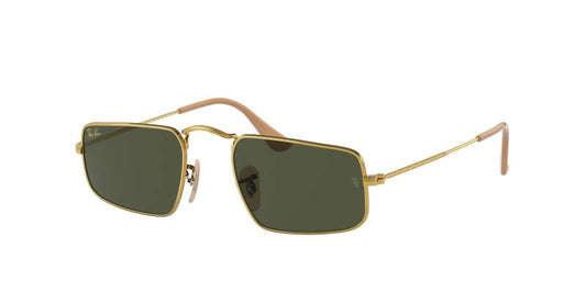 Ray-Ban 0RB3957 Metal Square Sunglasses Green Lenses 49mm