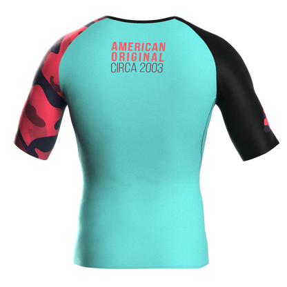 Recall Camo Short Sleeve Rash Guard