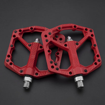 ROCKBROS Mountain Bike Pedals Flat MTB Pedals Nylon Fiber Bicycle Platform Pedals