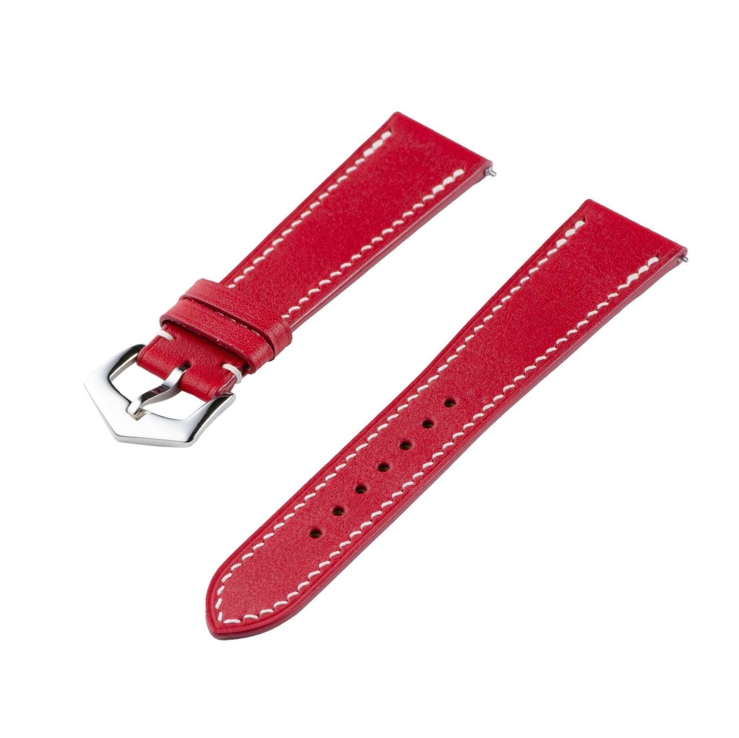 Red Grand Cavalier Cuir Watch Strap