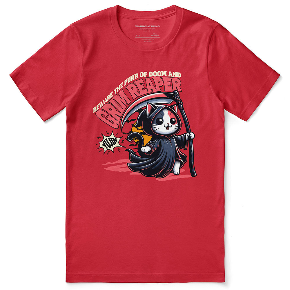 Grim Reaper Cat T-Shirt