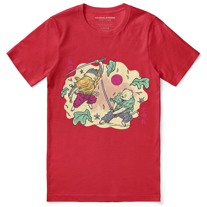 Samurai Cat Fight T-Shirt