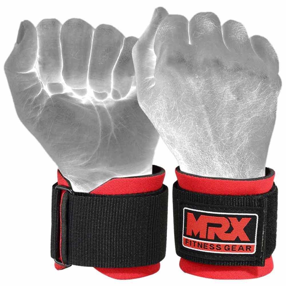 MRX Weight Lifting Wrist Straps Lifting Wrap Gym Bodybuilding Workout - Triathlete Store