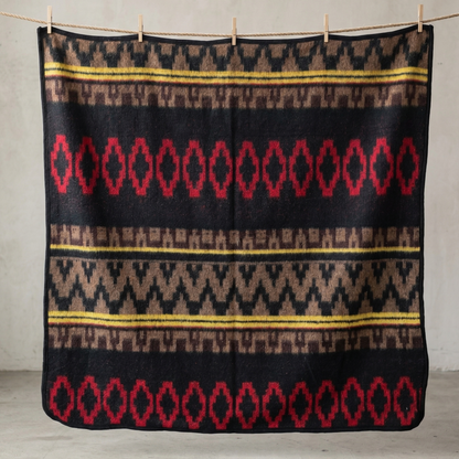 Crimson Ultra-soft Mexican Blanket