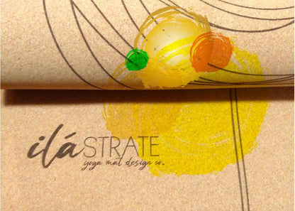 Release WANDERER Hand Painted Cork Yoga mat