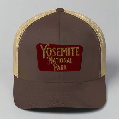 Yosemite Embroidered National Park Sign Trucker Hat