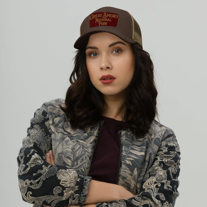 Great Smoky Mountains National Park Embroidered Trucker Hat